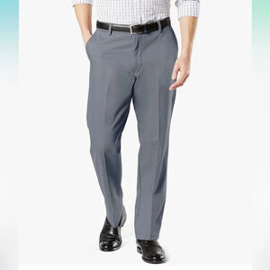 Dockers Classic Fit Signature Grey Khaki Lux Cotton Stretch Pants size 34x34